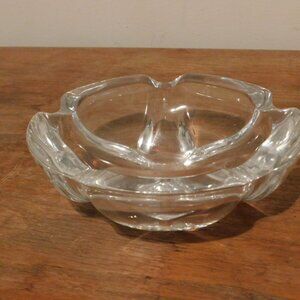Heavy Glass Solid Ashtray, Key Dish, Candy Dish, Serving Dish